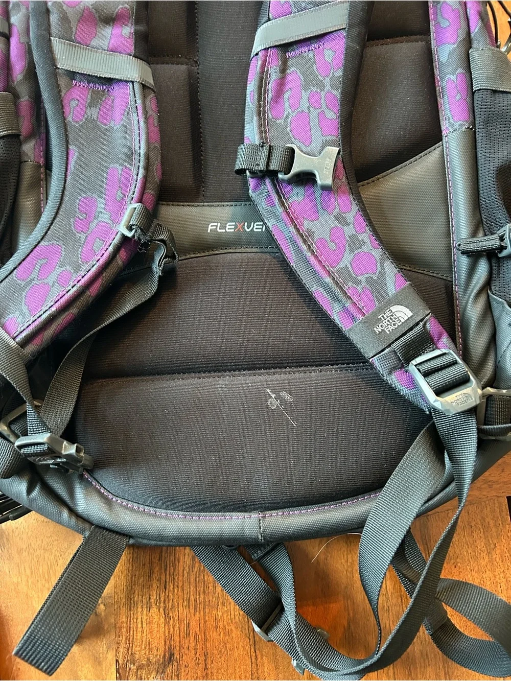 The North Face Black & Purple Leopard-Print Backpack - Picture 3 of 6